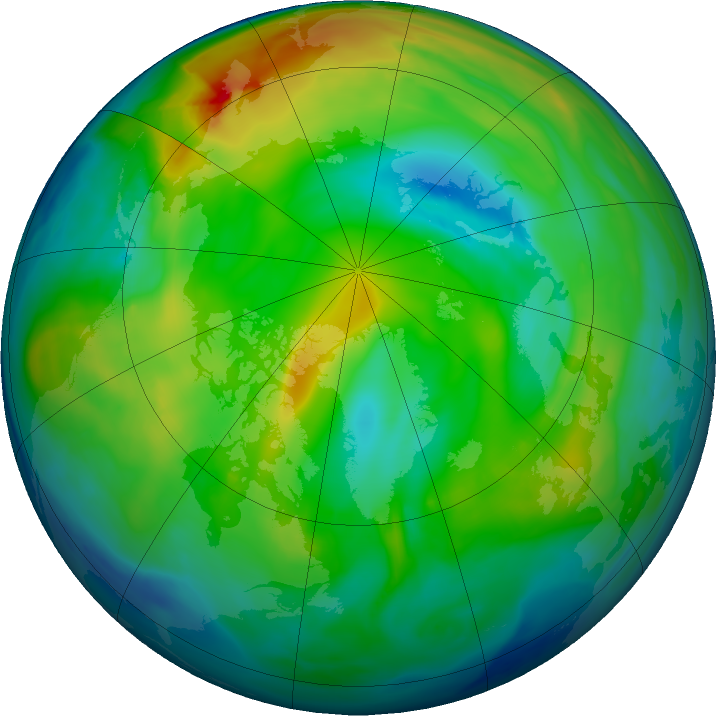 Arctic ozone map for 10 December 2022